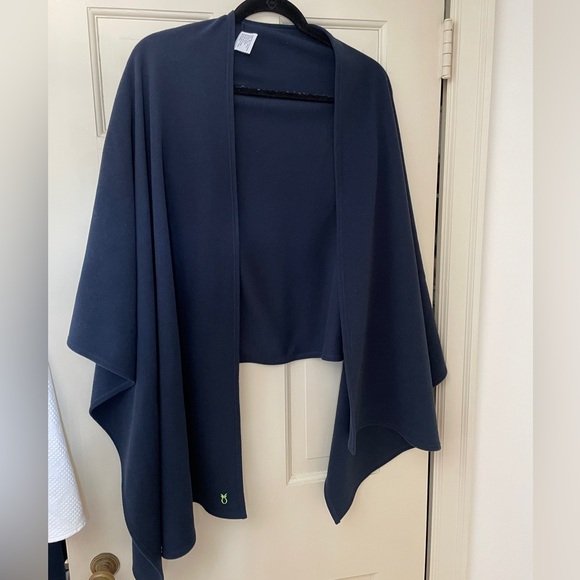 Navy Dudley Stephens Bedford Blanket Scarf - Picture 1 of 6